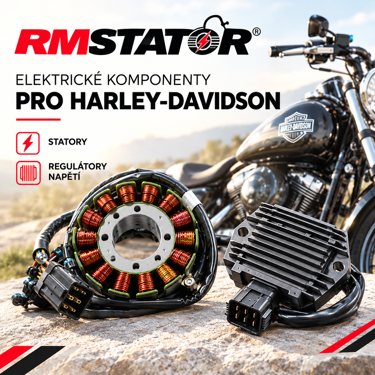 RM STATOR pro Harley-Davidson