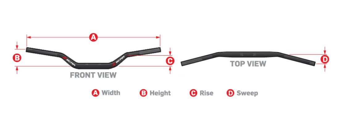 ROZMĚRY ŘIDÍTEK SCAR X2 MXTECH-ESHOP