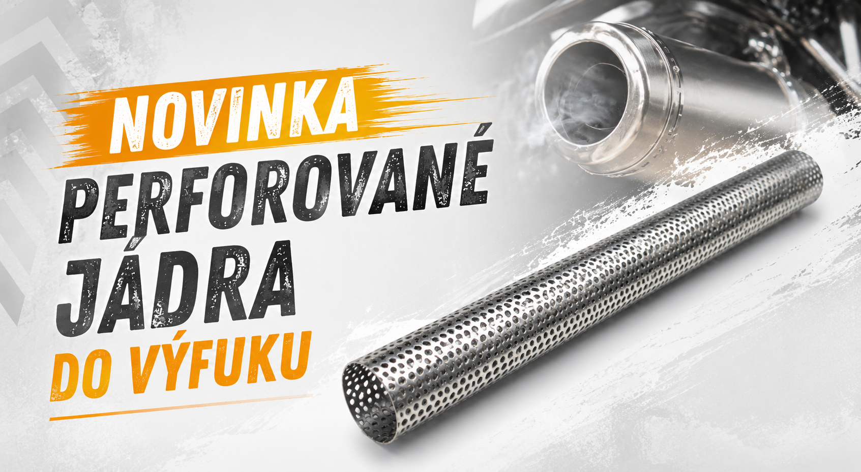 PERFOROVANÁ JÁDRA DO VÝFUKU MOTOCYKLU LA CHOPPERS