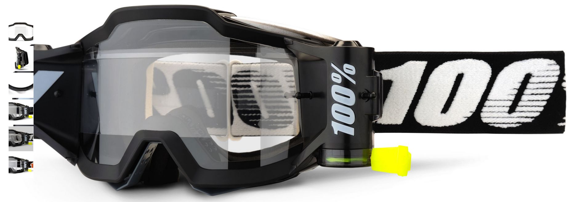 Náhradní lepící pásky pro roll-off systém 100% FORECAST - pro brýle STRATA 2, ACCURI 2, RACECRAFT 2 - balení 3 kusy 