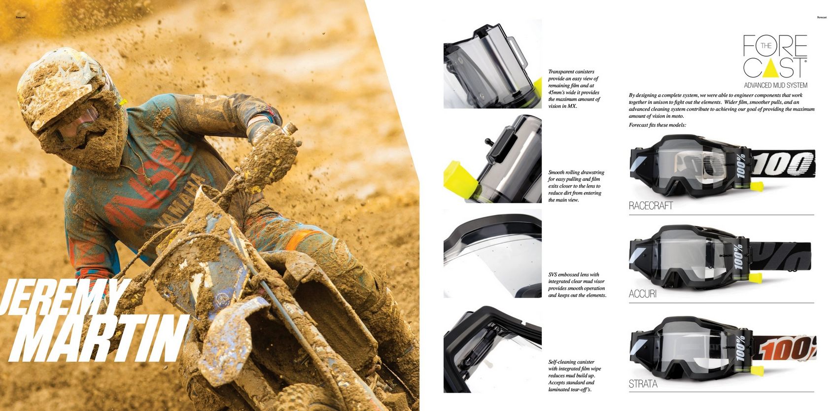 Náhradní lepící pásky pro roll-off systém 100% FORECAST - pro brýle STRATA 2, ACCURI 2, RACECRAFT 2 - balení 3 kusy 