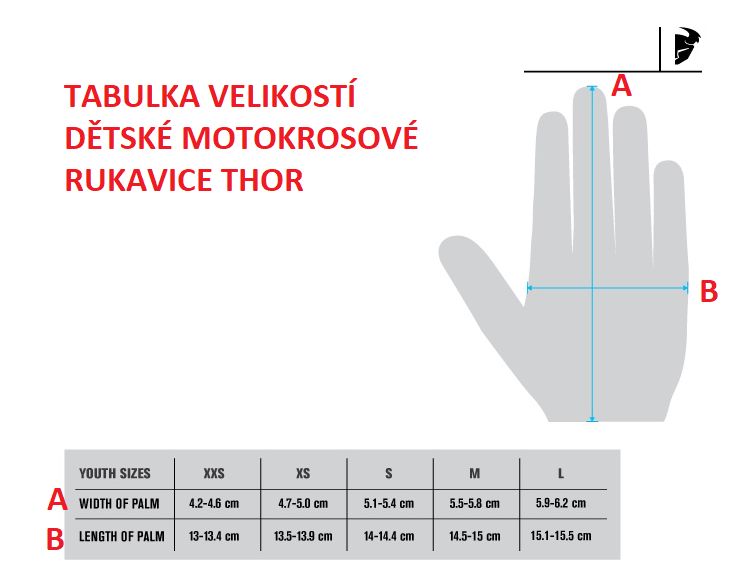 a Dětské motokrosové rukavice THOR SECTOR ORANGE vel. M