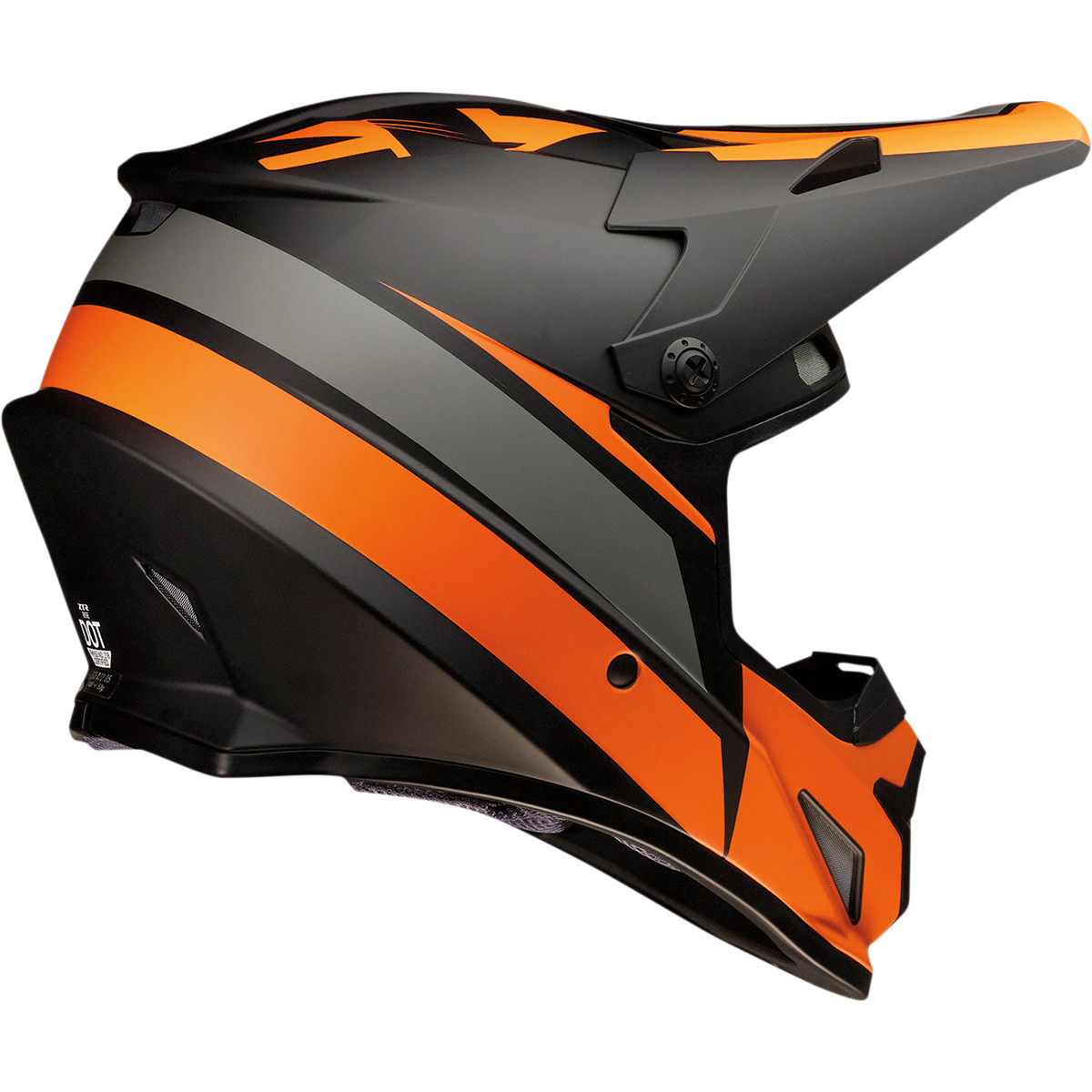 a Motokrosová přilba Z1R RISE EVAC černá/oranžová/šedá vel. XL 