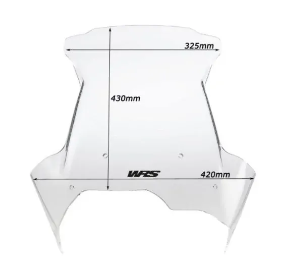 Plexi motocyklu WRS pro BMW F 650 GS / F 800 GS 2006-2017 viz popis, barva kouřová , výška 43 cm