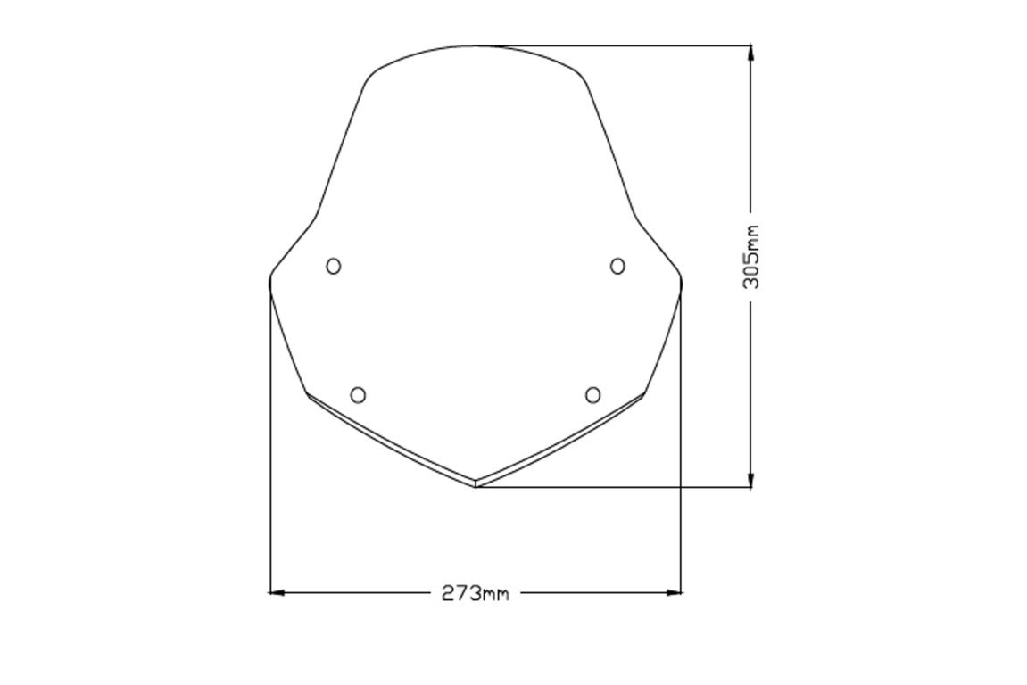 Plexi PUIG SPORT Aprilia SHIVER 750 2007-2009 / 900 2017- ČIRÉ 