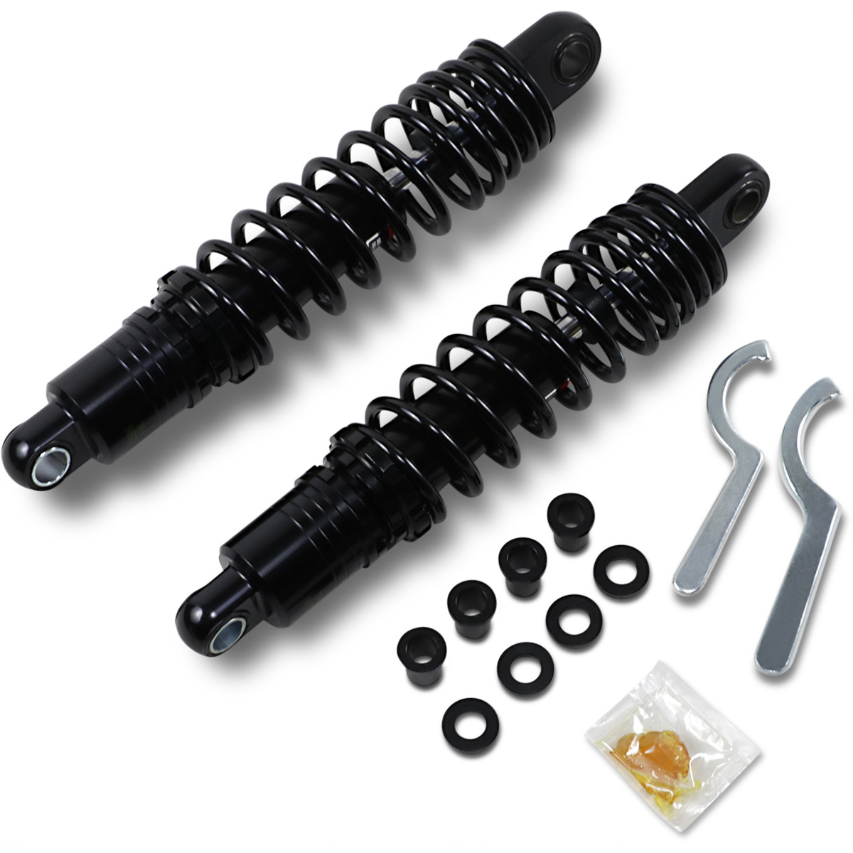 Zadní progresivní tlumiče motocyklu DRAG SPECIALTIES pro HARLEY DAVIDSON ROČNÍKY 1986-2003 XL VIZ POPIS délka 330 mm ( 13'' )