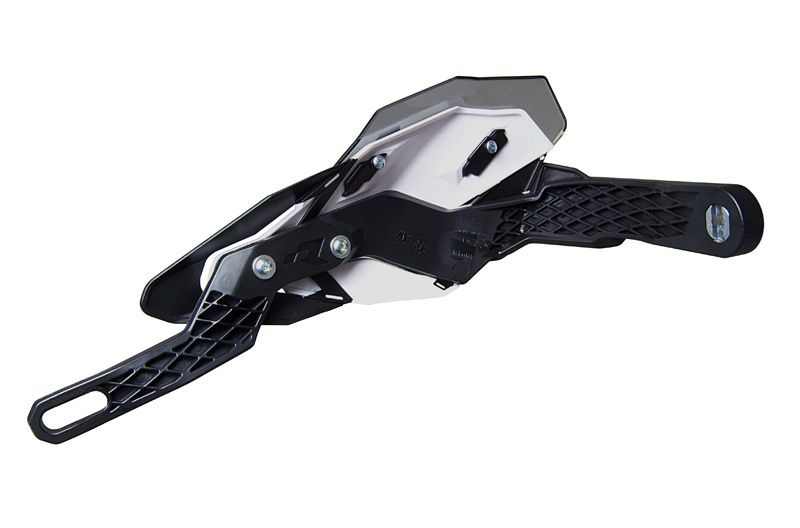 Motocyklové ochranné kryty páček RTECH HP3 ADVENTURE barva žlutá/černá - bez montážní sady 