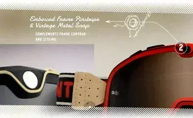 Veteránské motokrosové brýle 100% BARSTOW ERBAN zrcadlové plexi 