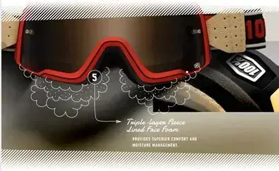 Veteránské motokrosové brýle 100% BARSTOW ERBAN zrcadlové plexi 