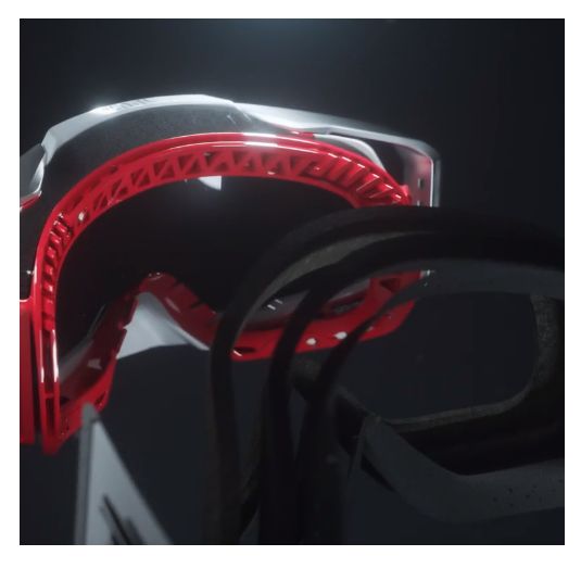 A Motokrosové brýle 100% ARMEGA KOROPI 50005-00013 se zrcadlovým stříbrným sklem 