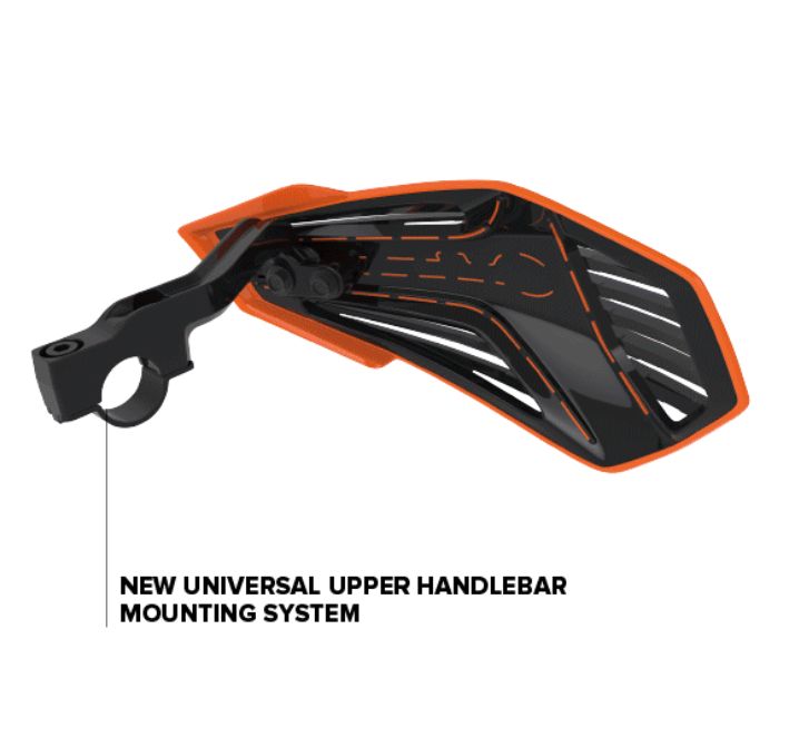 Motokrosové MX kryty páček POLISPORT MX AIR HANDGUARD černá/červená - pár