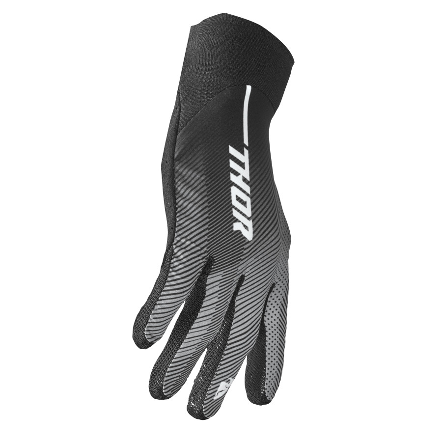 a Motokrosové - enduro - MTB rukavice THOR AGILE RIVAL tech černá/bílá vel. S