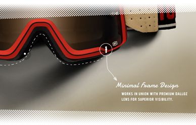 Veteránské motokrosové brýle 100% BARSTOW THE ARSENALE s kouřovým+čirým  objektivem 