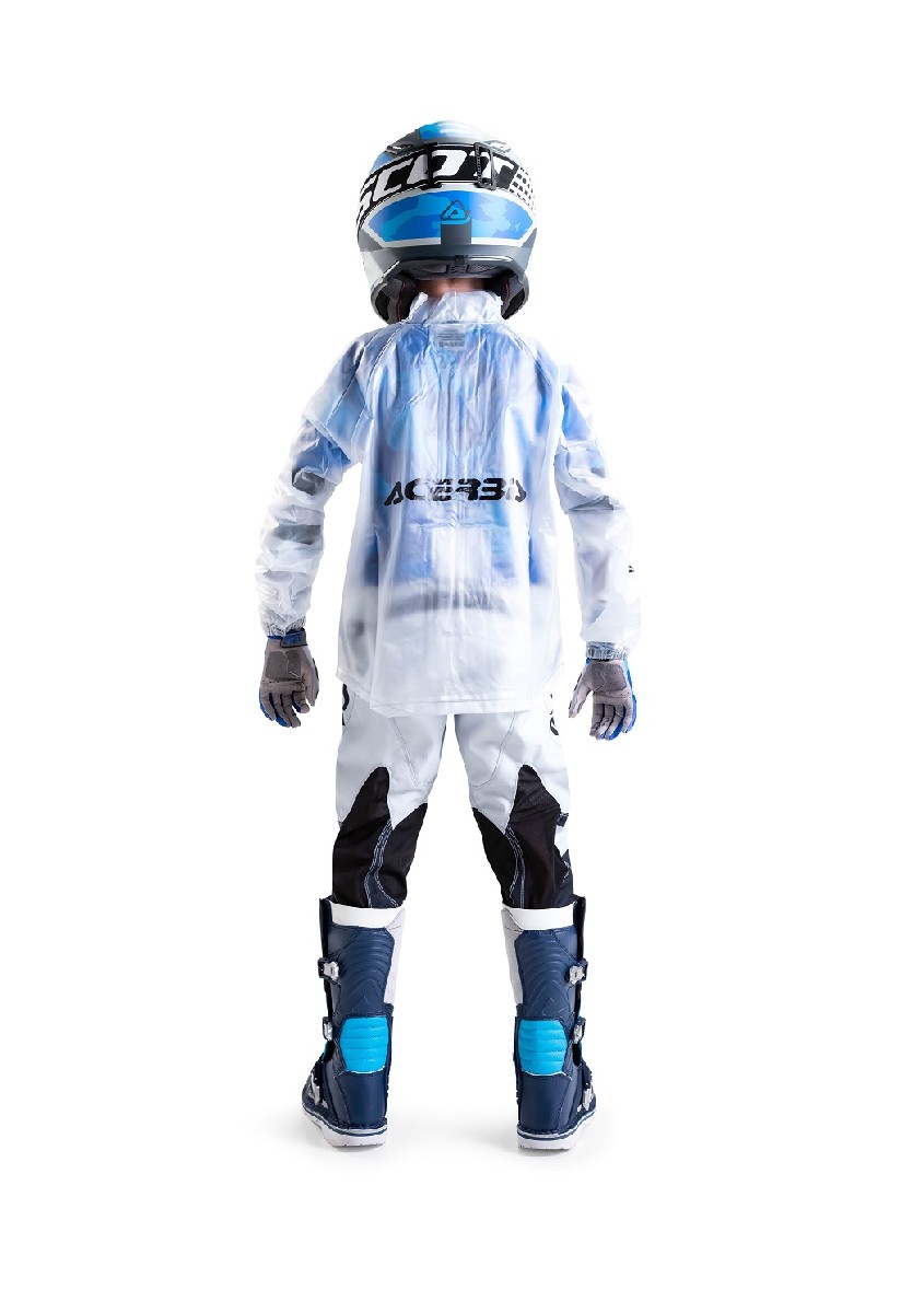 a Dětská bunda - pláštěnka ACERBIS RAIN 3.0 KID JACKET transparentní vel. S/M věk 4-6 let
