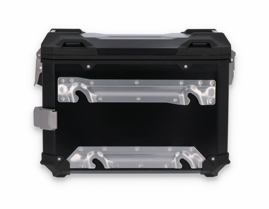 Boční motocyklový hliníkový kufr SW-MOTECH TRAX ADV SIDE CASES obsah 45 litrů, barva černá, montážní pozice pravá, 1 kus