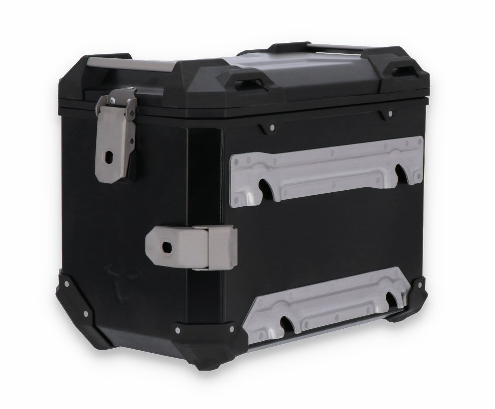 Boční motocyklový hliníkový kufr SW-MOTECH TRAX ADV SIDE CASES obsah 45 litrů, barva černá, montážní pozice pravá, 1 kus