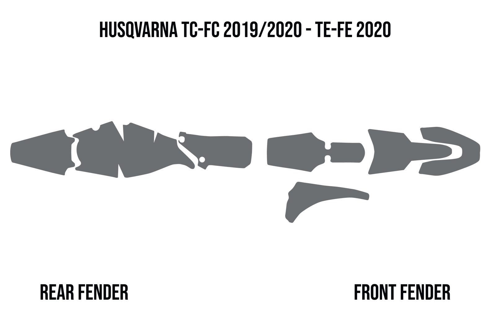 Ochranná pěna do blatníků motocyklu TWIN AIR MUD FOAM DEFLECTORS pro HUSQVARNA FC 250/ 350/ 450 rok 2019-2022