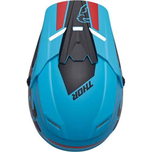 A Dětská motokrosová přilba THOR SECTOR SPLIT modrá/černá matná - systém MIPS - velikost M