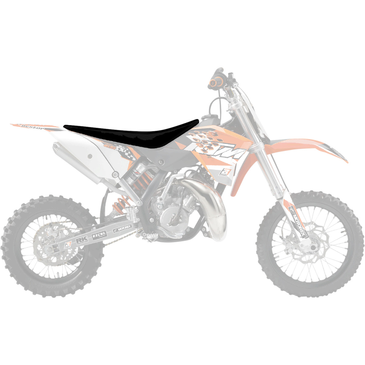 Potah sedla BLACKBIRD PYRAMID SEAT COVER pro KTM EXC 2017-2019 VIZ POPIS černý