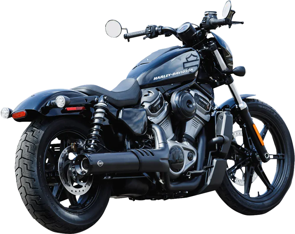 Homologovaná koncovka výfuku S&S CYCLE Grand National Slip-On Exhaust pro HARLEY DAVIDSON RH 975 ABS rok 2022-2024, barva černá  