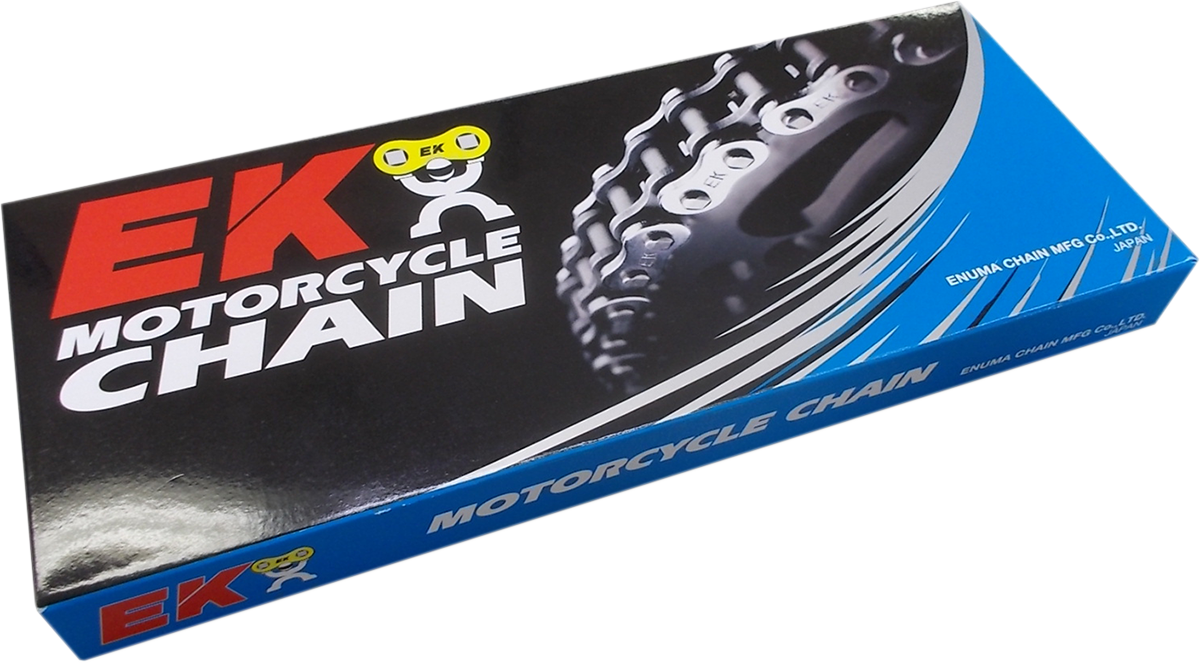 Motocyklový řetěz EK 525 DEX CHAIN QX-Ring, počet článků řetězu 122 včetně spony řetězu