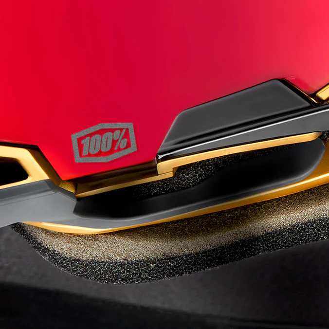 Motokrosové brýle 100% ARMEGA RED s červeným zrcadlovým objektivem