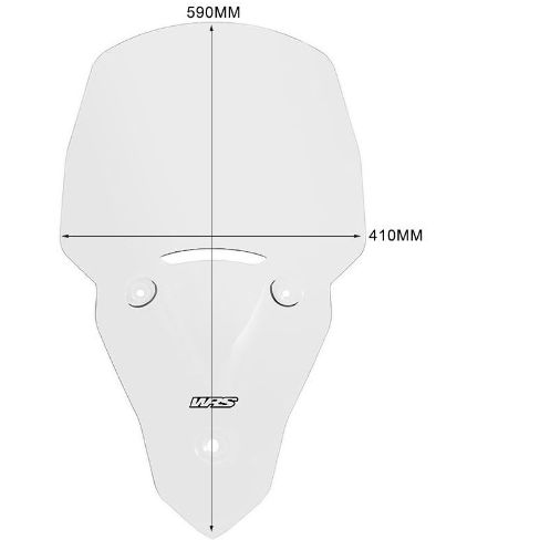Plexi motocyklu WRS verze TOURING pro motocykly TRIUMPH TIGER SPORT 660 ABS rok 2022-2024, barva kouřová