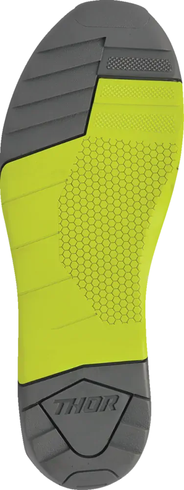A Motokrosové boty / MX boty, boty na motocross THOR BLITZ XR MX BOOTS barva lime/charcoal šedá - pár, velikost 43 / US 9