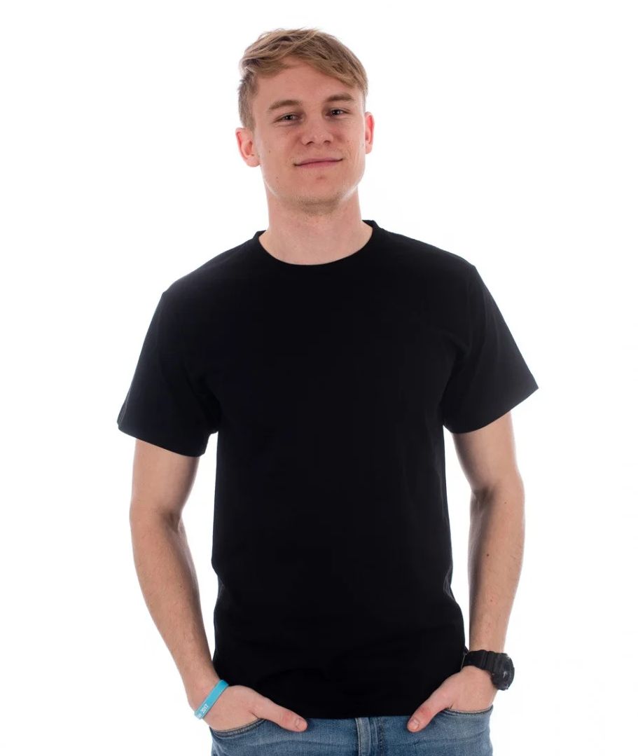 Unisex triko MXTECH s krátkým rukávem černé velikost M