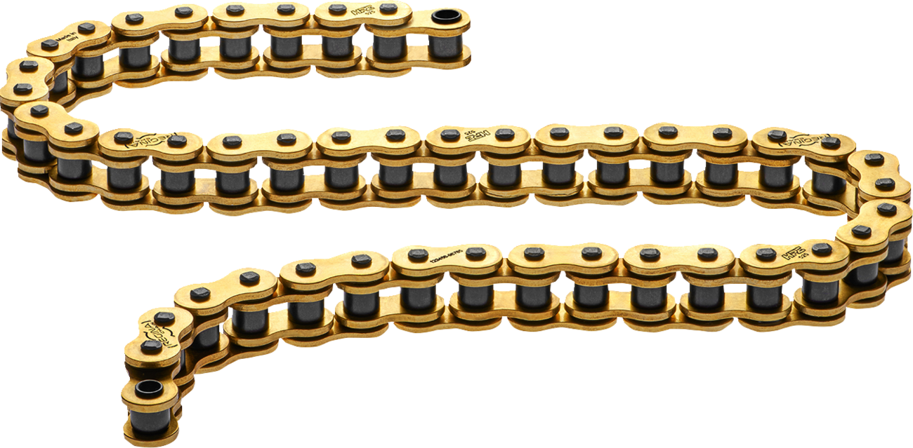 Motocyklový řetěz REGINA CHAIN 520 HPE GG 120 článků, barva zlatá, včetně nýtovací spony