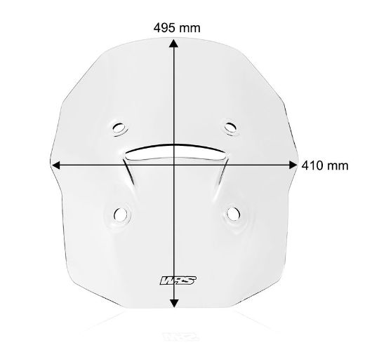 Plexi motocyklu WRS verze TOURING pro APRILIA TUAREG 660 rok 2022-2024 barva kouřová, výška plexi 49,5 cm
