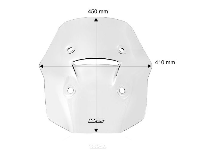 Plexi motocyklu WRS verze STANDARD pro APRILIA TUAREG 660 rok 2022-2024 barva kouřová, výška plexi 45 cm