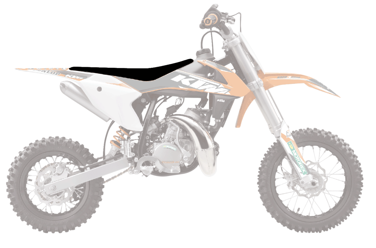 A Potah sedla BLACKBIRD PYRAMID SEAT COVER pro KTM SX 50 MINI rok 2021-2023 černý