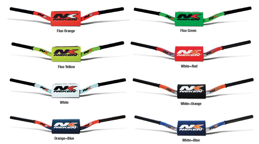 Řidítka na motocykl originál NEKEN VARIABLE DIAMETER YAMAHA YZF oranžová/modrá