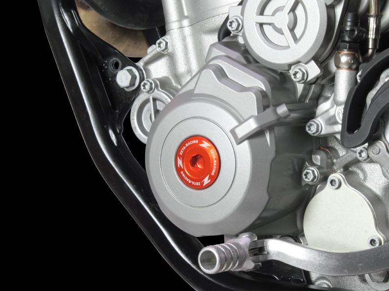 Zátka motoru boční ZETA Engine Plugs KTM SX-F / EXC-F oranžová