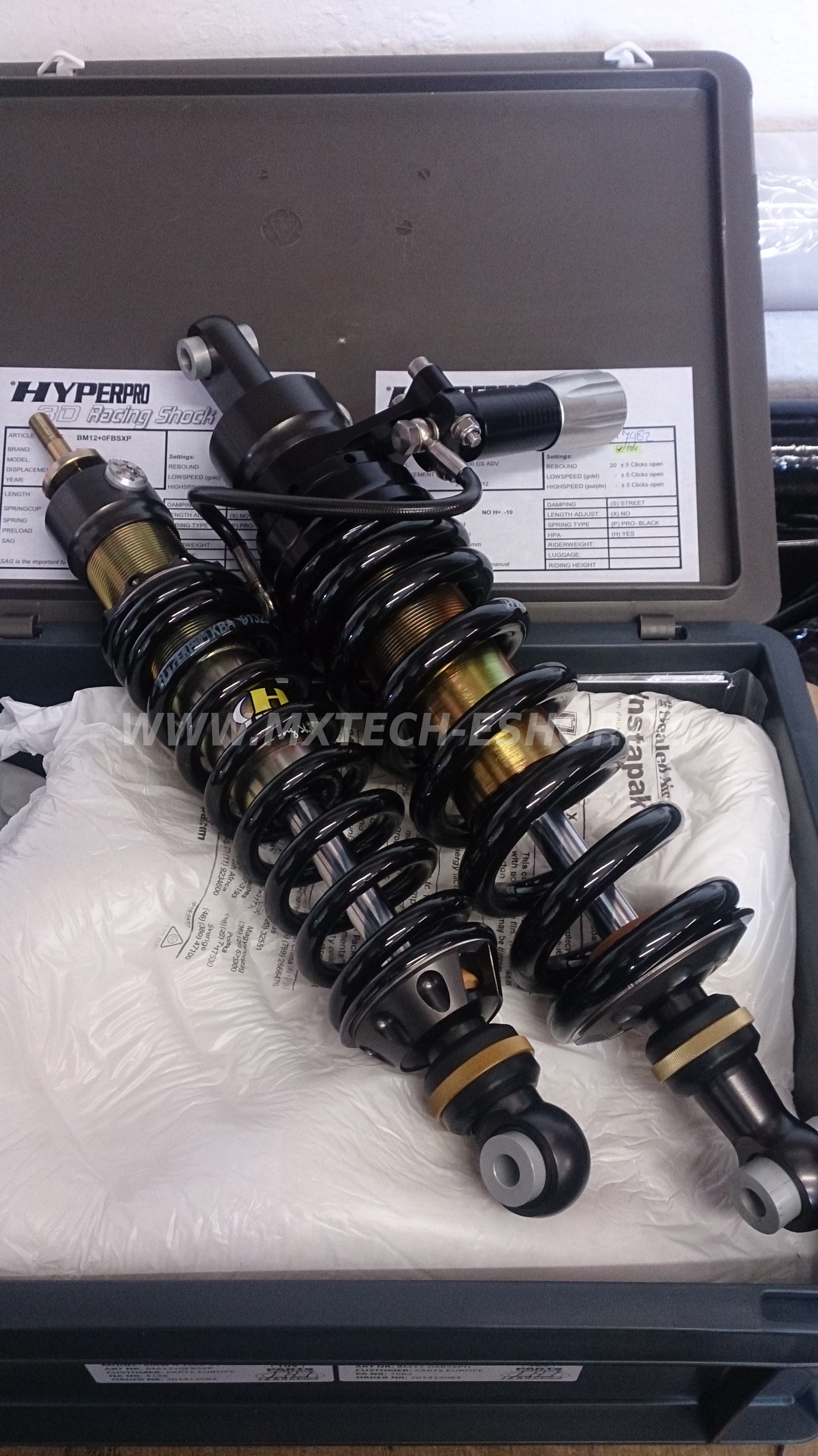 Sada tlumičů Streetbox Hyperpro pro Honda XRV 750 AFRICA TWIN 93-03