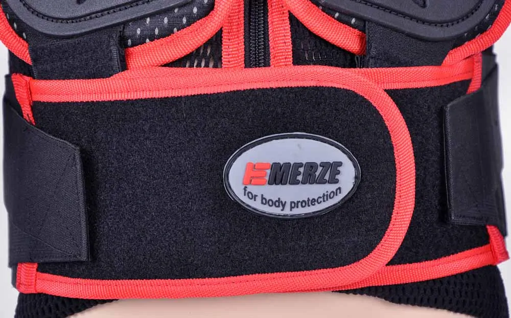 Dětský hrudní chránič - košile EMERZE EM55 JUNIOR černá/červená vel. 12