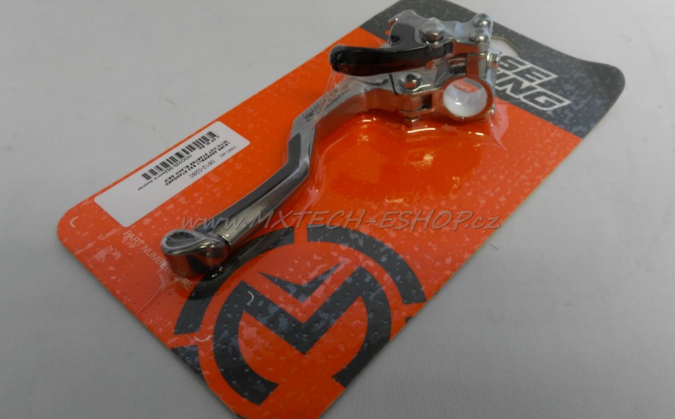 Spojková páčka s objímkou MOOSE RACING krátká délka, teplý start - MODRÁ