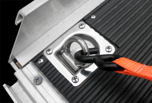 Upevňující oka pro přepravu motocyklu nebo ATV CALIBER D-RING STAINLESS STEEL