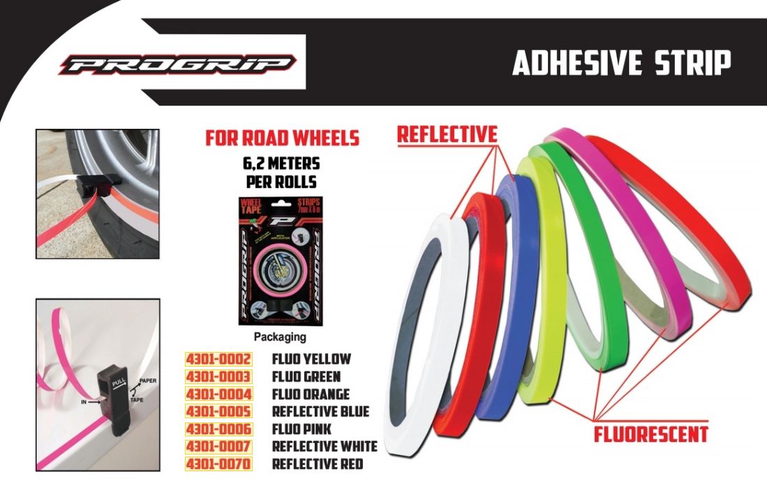 Linky na kola - pásek PROGRIP WHEELTAPE FLUO RŮŽOVÁ