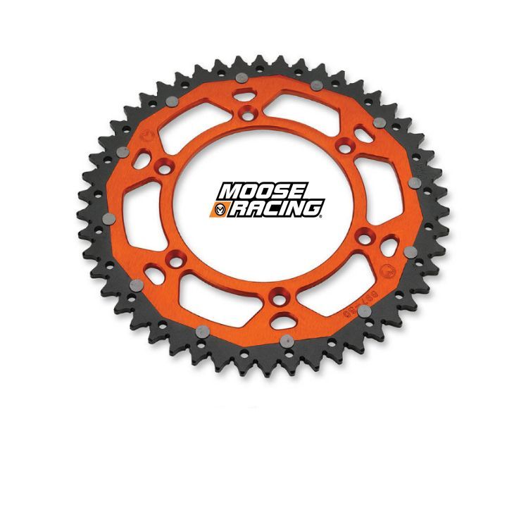 Rozeta MOOSE RACING KTM, HUSABERG, HUSQVARNA DUAL SPROCKETS - SILVER 49 ZUBŮ