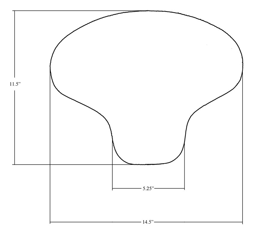 Gelová podložka na sedlo motocyklu SADDLEMEN LOW-PROFILE FLEECE SEAT PAD