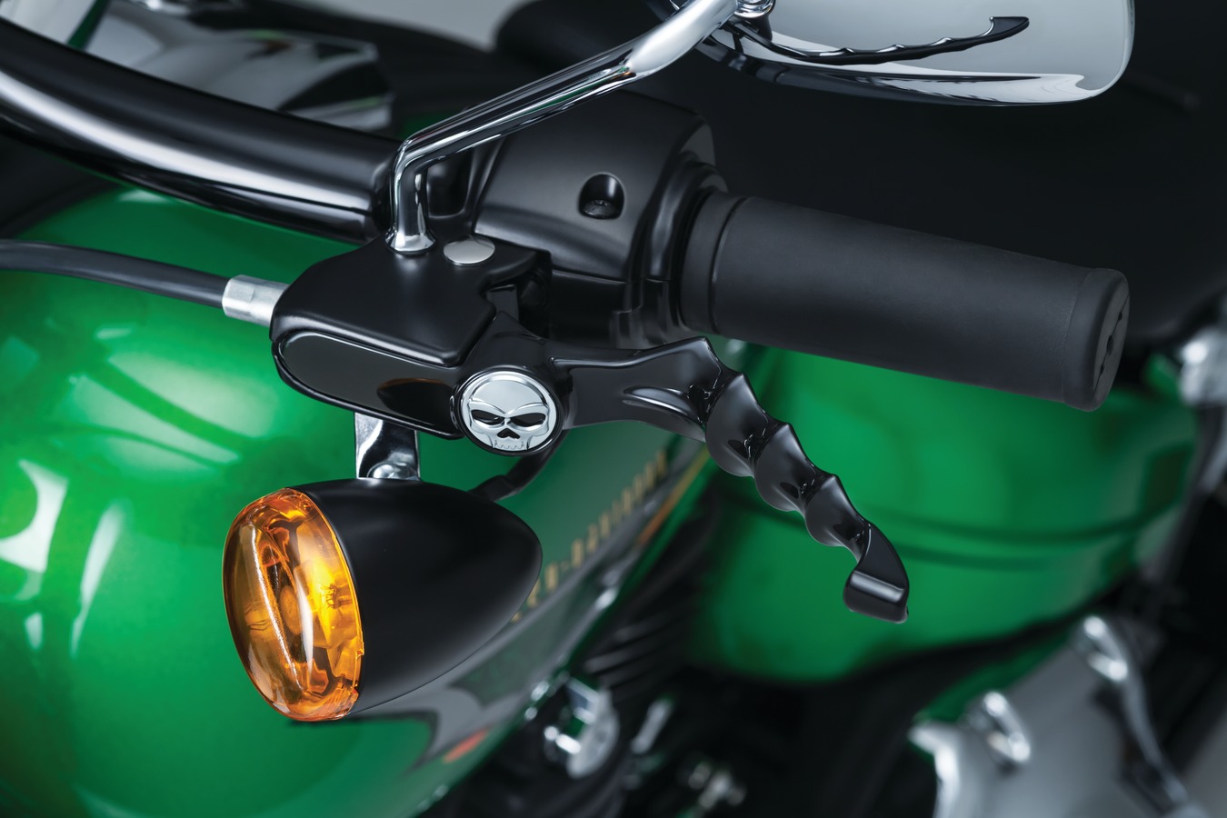 Set páček KURYAKYN ZOMBIE LEVERS pro HARLEY DAVIDSON ČERNÉ viz popis