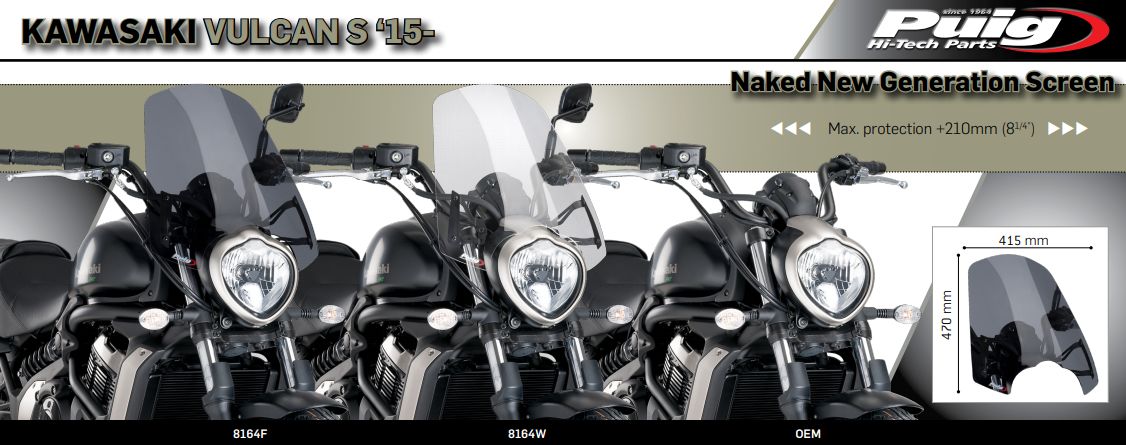 Plexi PUIG TOURING Kawasaki VULCAN S CAFE 2017