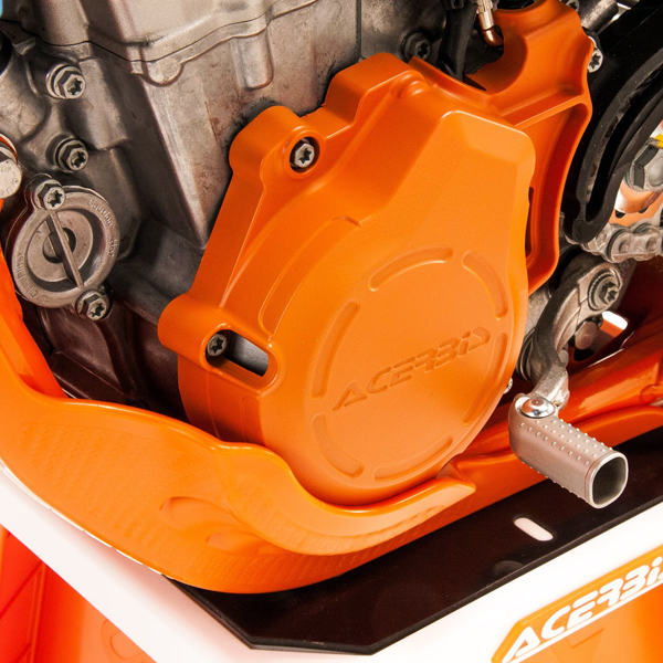 Sada kryt víčka spojky, zapalování a vodní pumpy ACERBIS pro KTM EXC-F 250/350 2017-2022 ČERNÁ