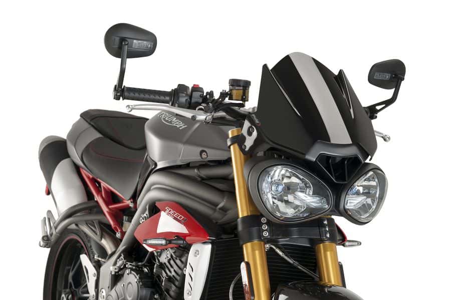 Plexi PUIG SPORT Triumph SPEED TRIPLE/R 2016-2017 TMAVĚ KOUŘOVÉ