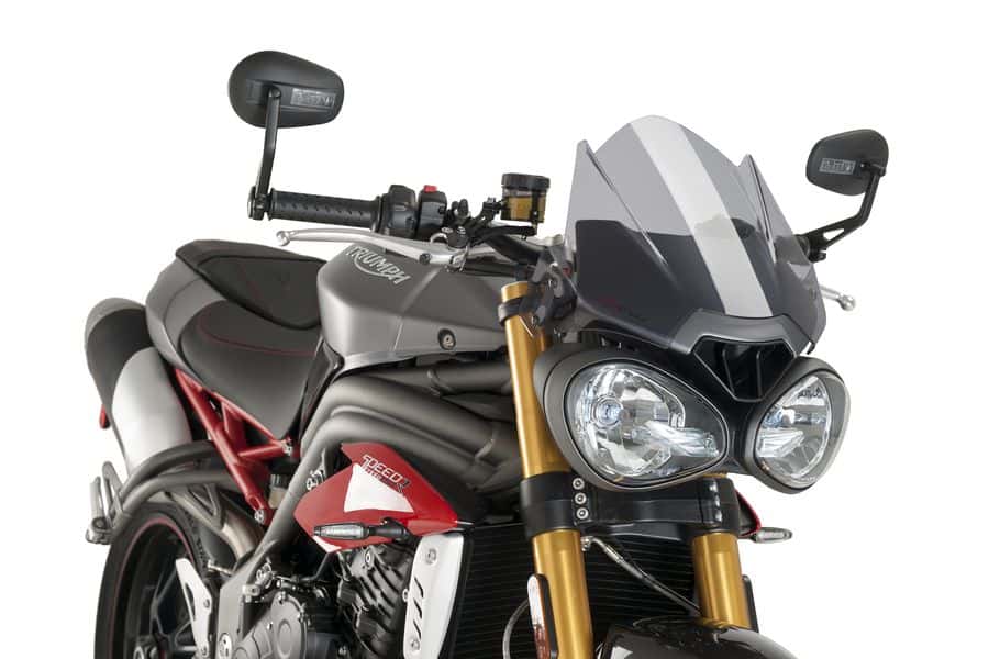 Plexi PUIG SPORT Triumph SPEED TRIPLE/R 2016-2017 TMAVĚ KOUŘOVÉ