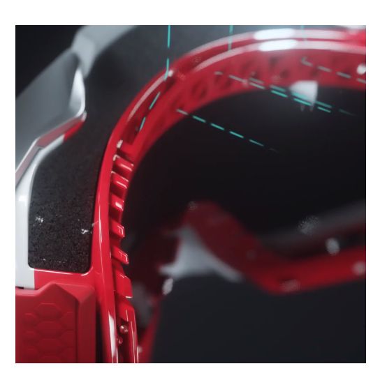 Motokrosové brýle 100% ARMEGA BLACK 50005-00030 se stříbrným zrcadlovým sklem 