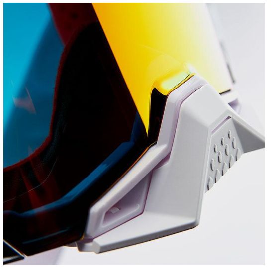 Motokrosové brýle 100% ARMEGA BLACK 50005-00030 se stříbrným zrcadlovým sklem 