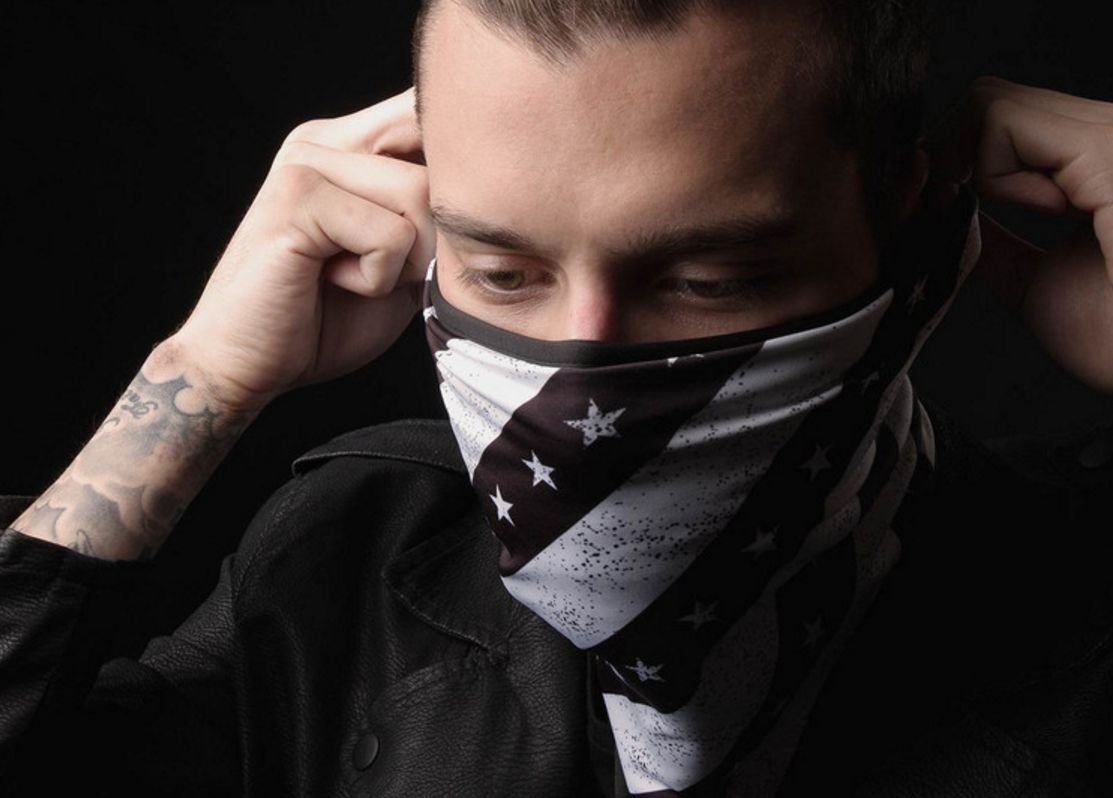 Nákrčník - obličejový šátek - polomaska ZANHEADGEAR SPORTFLEX NECK GAITER TM. MODRÁ